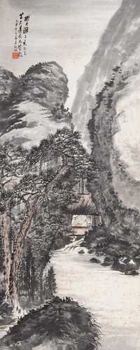 吴观岱 1885年作 仿石涛画意 立轴